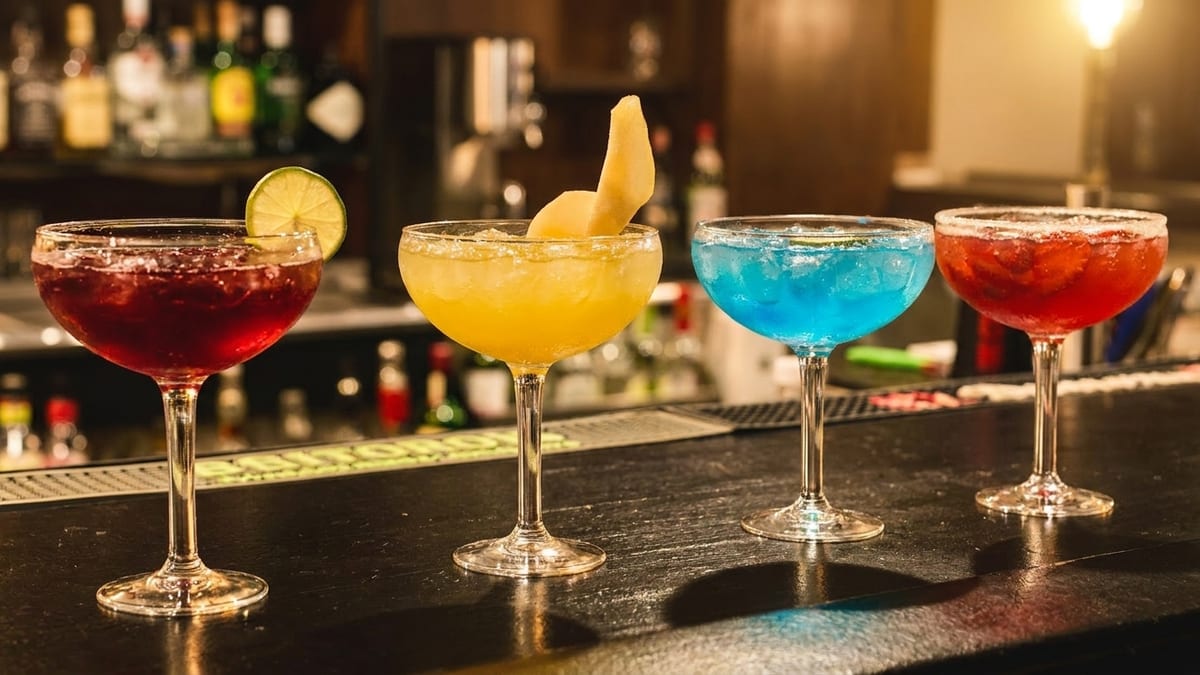 The bar at Curries